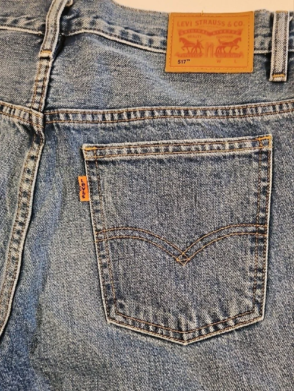 Levi's Women's Blue Pieced Denim Jeans 0097 - Picture 3 of 8